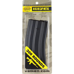 Valken 300rd Full Metal M16 Hi-Cap Magazine, Black