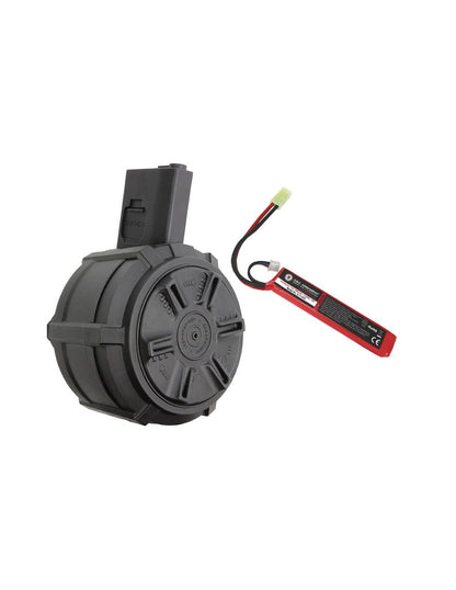 G&G 2300R Auto Wind Drum For M4/M16 included a Li-Po Battery