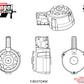 Angel Custom 1500 Round Firestorm Airsoft AEG Drum Flashmag (Body Only)