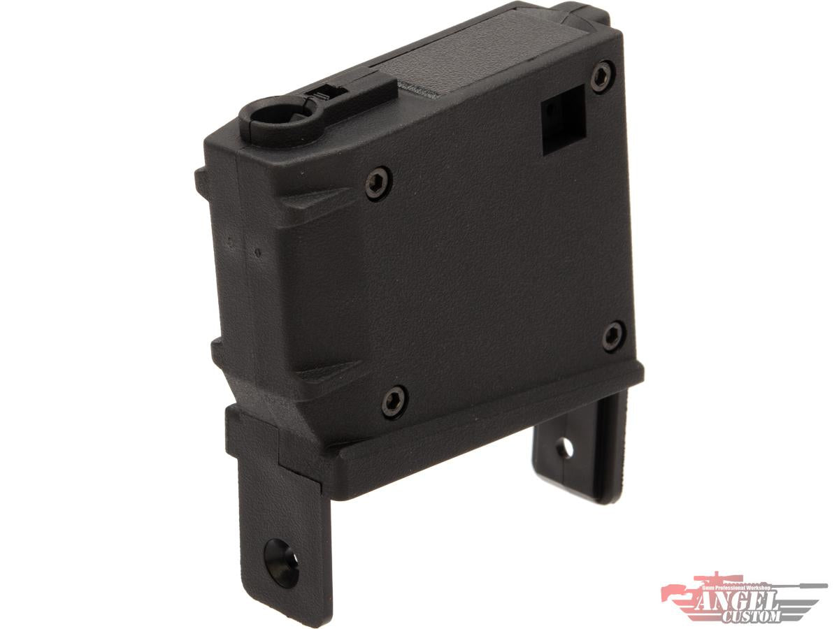 Angel Custom Magazine Adapter for Firestorm / Thunderstorm Airsoft AEG Drum Magazines (Model: SR-25 / Black)