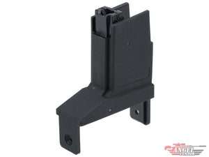 Angel Custom Magazine Adapter for Firestorm / Thunderstorm Airsoft AEG Drum Magazines (Model: Scorpion EVO / Black)