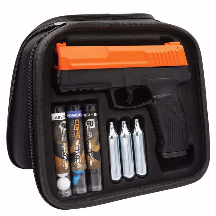 P2P Secure 68P .68 Cal CO2-Powered Less-Lethal Impact Defense Kit (Non-Pepper)