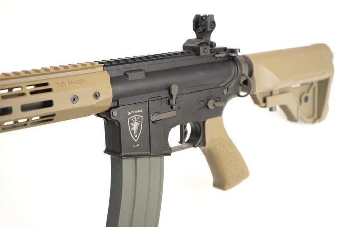 Elite Force Competition M4 Airsoft AEG Rifle w/ M-LOK Rail (Model: CQB / Black & Tan)