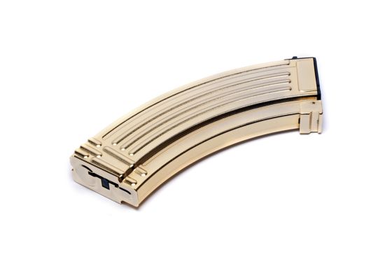 G&G 600R RK (Gold) High Capacity Magazine for AK Airsoft Electric Guns