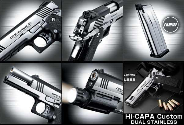 Tokyo Marui Limited Edition Dual Stainless Hi-Capa Custom Airsoft Gas Blowback