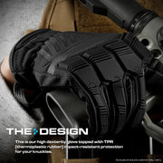 The Impulse Guard Heavy-Duty Tactical Safety Work Gloves - Black