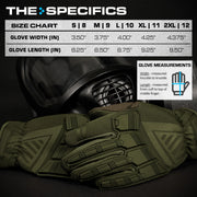 The Impulse Guard Heavy-Duty Tactical Safety Work Gloves - Green