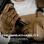 The Impulse Guard Heavy-Duty Tactical Safety Work Gloves - Tan