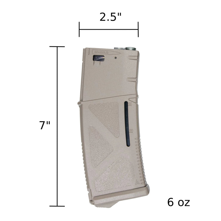 ARCTURUS AR MOD1 M4/M16 30/130Rds Variable-Cap Windowed EMM Magazine