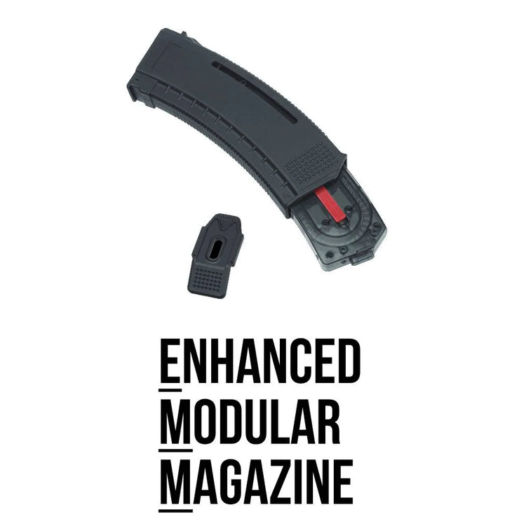 Arcturus Variable Cap Silent 30/135 Round Mid-Cap Windowed Mod1 AK AEG Magazine