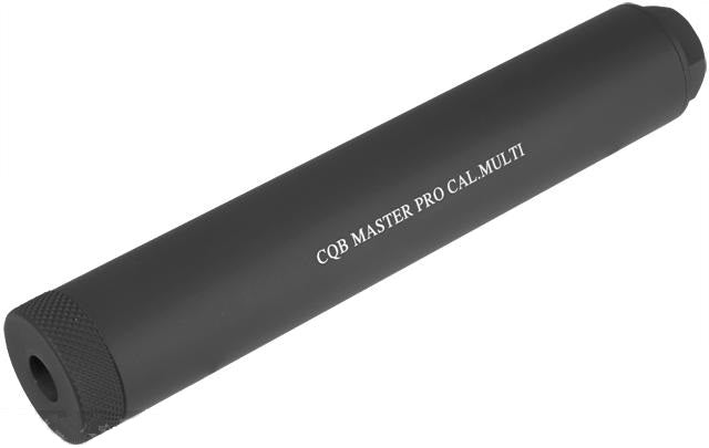 CQB Master Airsoft Pro Barrel Extension / Mock Suppressor System (Color: Black / 180mm)