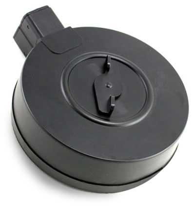 WELL 370 Round Drum Magazine for Marui JG WELL R2 VZ-61 VZ61 Scorpion Series Airsoft AEG