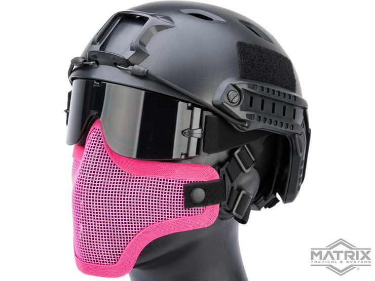 Matrix Iron Face Carbon Steel Mesh "Striker V1" Lower Half Mask