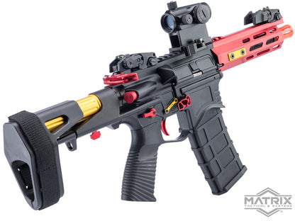 Matrix IMF MC65 Series M4 Gas Blowback Airsoft Rifle by Golden Eagle (6.5" M-LOK / Black)