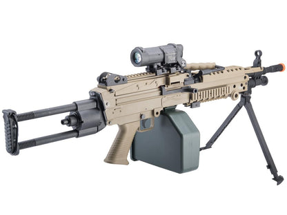 Cybergun FN Licensed M249 MINIMI "Featherweight" Airsoft Machine Gun (Para / <350 FPS / Add 2500rd Box Magazine)