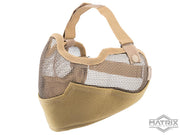 Matrix Iron Face Carbon Steel "Striker" Gen2 Metal Mesh Lower Half Mask