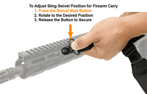 UTG PRO® QD SLING SWIVEL ADAPTOR, M-LOK®