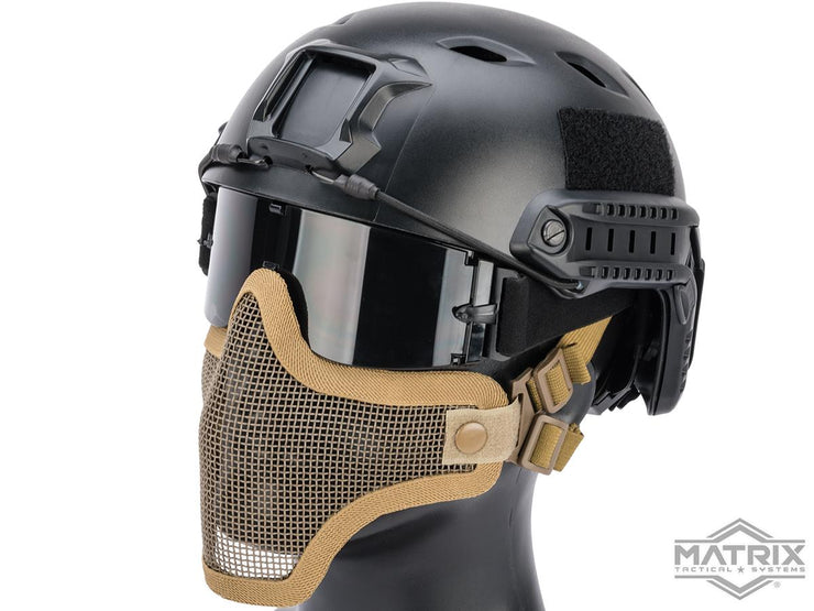 Matrix Iron Face Carbon Steel Mesh "Striker V1" Lower Half Mask