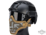 Matrix Iron Face Carbon Steel Mesh "Striker V1" Lower Half Mask