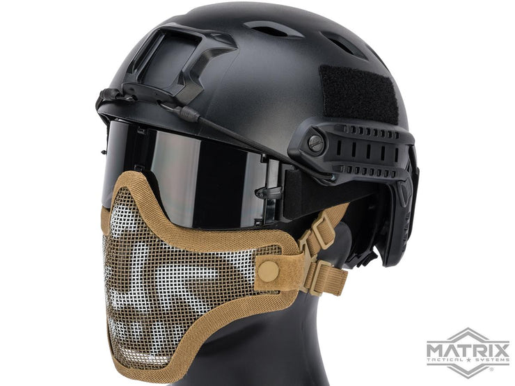 Matrix Iron Face Carbon Steel Mesh "Striker V1" Lower Half Mask
