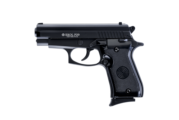 EKOL P29 Classic 9mm Front Firing Blank Gun (Black)