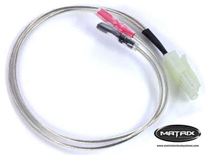 Matrix Gearbox Wiring For Airsoft AEG (Small Tamiya / Silver Element Cord / Motor Plug)