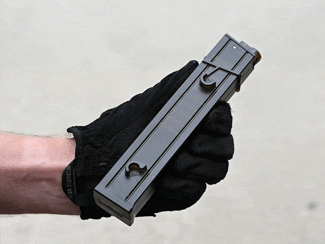 Angel Custom AP10 Straight Style Magazine for MP5 Series Airsoft AEG (200rd Hi-Cap / Single Mag)