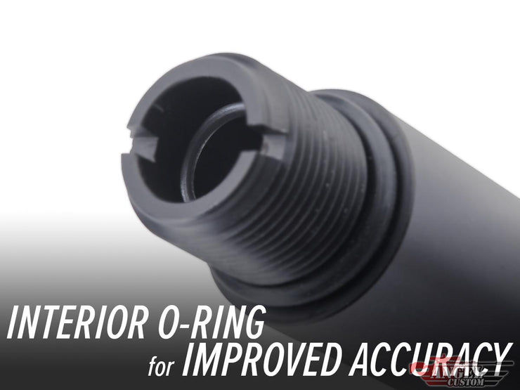 Angel Custom Barrel Extension Stabilizer w/ O-Ring for Airsoft Rifles (Length: 3.5" / Negative Threading)