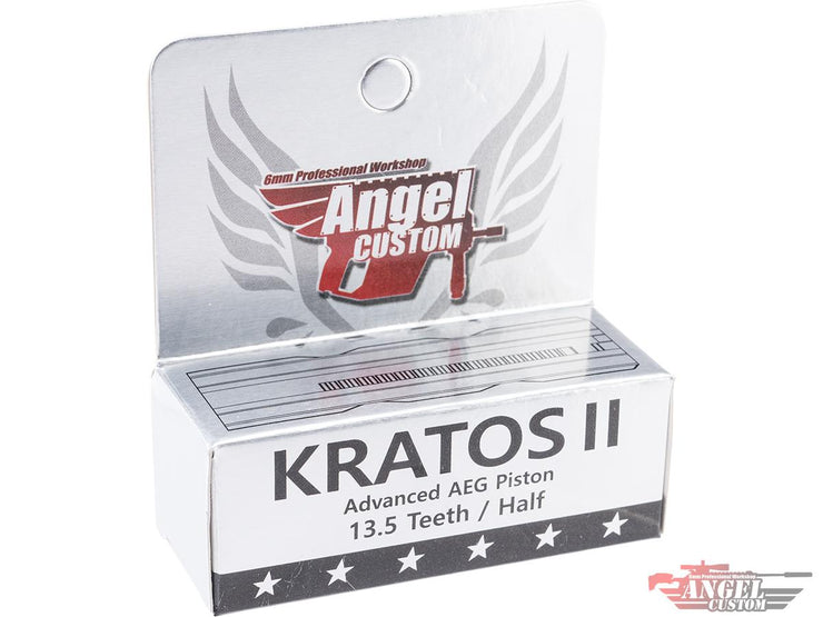 Angel Custom "KRATOS" Ultra High Strength / High Performance Steel Teeth AEG Piston (Model: KRATOS II Half-Teeth)