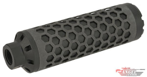 Angel Custom HIVE Airsoft Suppressor Barrel Extension (Model: 130mm / 14mm Neg. / Black)