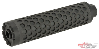Angel Custom HIVE Airsoft Suppressor Barrel Extension (Model: Power UP 160mm / 14mm Neg. / Black)