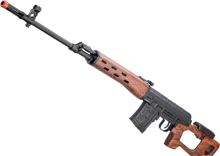 A&K SVD Dragunov Airsoft AEG Sniper Rifle w/ Metal Gearbox (Model: Imitation Wood Furniture)