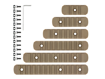 KeyMod&M-LOK Polymer Rail Set (6 pcs)