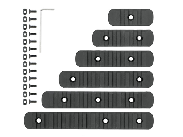 KeyMod&M-LOK Polymer Rail Set (6 pcs)