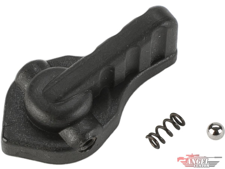 Angel Custom Hybrid Polymer Extended Selector for M4 / M16 Series Airsoft AEG Rifles - Black