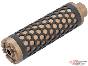 Angel Custom HIVE Airsoft Suppressor Barrel Extension (Model: 130mm / 14mm Neg. / Desert Earth)