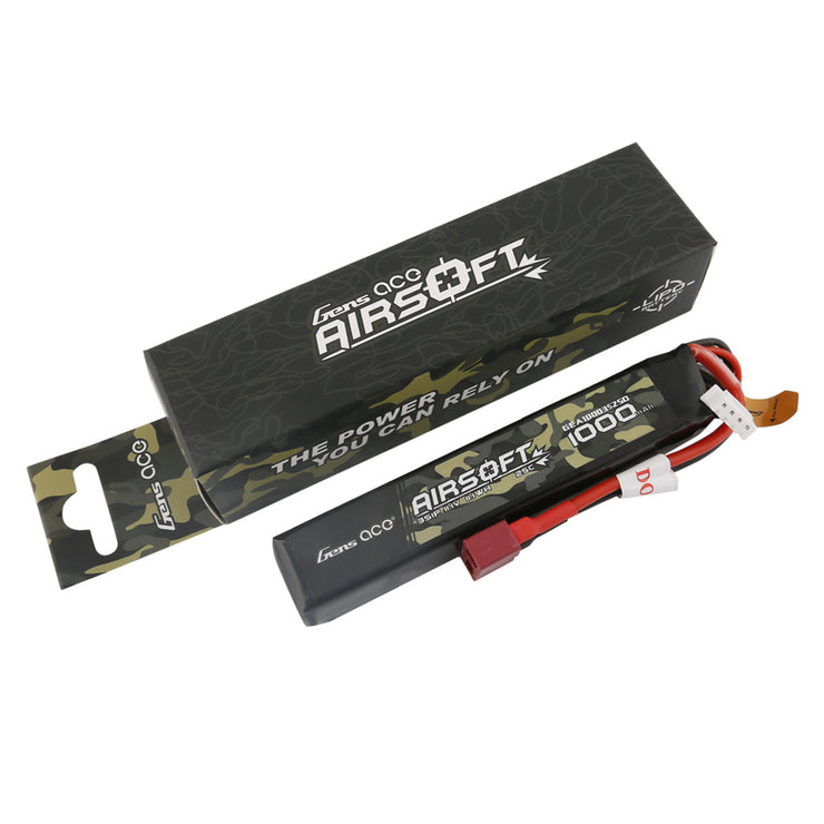 Gens ace 1000mAh 3S 25C 11.1V Airsoft Gun Battery with Deans Plug