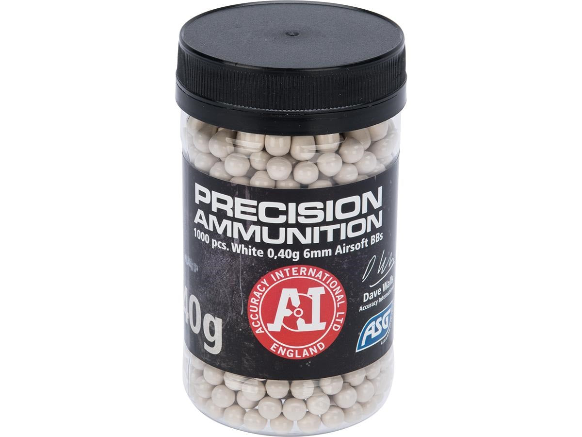 Precision .40 6mm Airsoft BBs by ASG - White (1000 rounds)