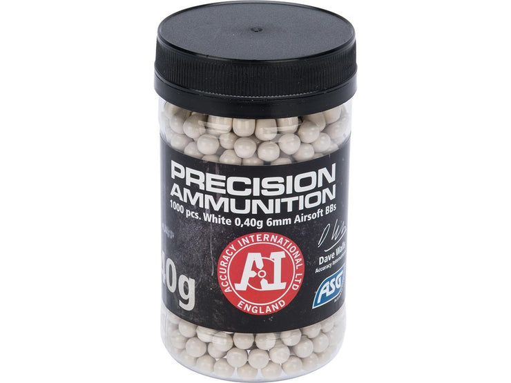 Precision .40 6mm Airsoft BBs by ASG - White (1000 rounds)