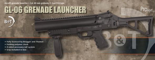 B&T GL-06 Stand Alone Airsoft 40mm Gas Grenade Launcher by ASG