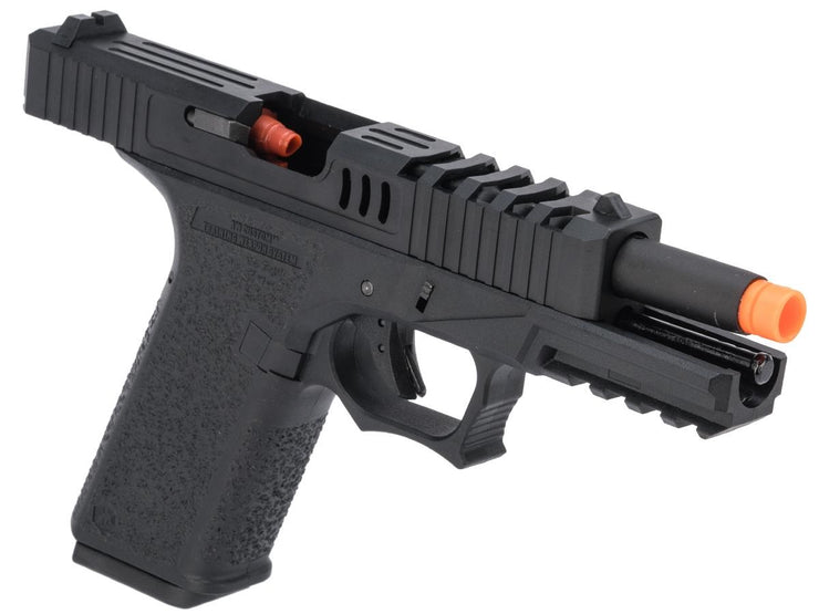 AW Custom VX7 Series Gas Blowback Airsoft Pistol (Model: X80 / Green Gas / Black)