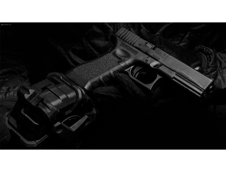 AW Custom Drum Magazine for Gas Blowback Airsoft Pistols & Rifles (SAI BLU/Elite Force GLOCK / Black)