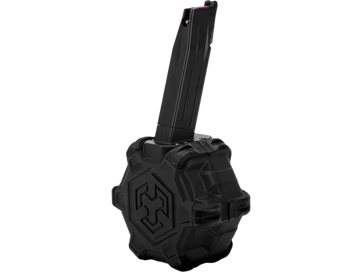 AW Custom Drum Magazine for Gas Blowback Airsoft Pistols & Rifles (TM Hi-Capa)