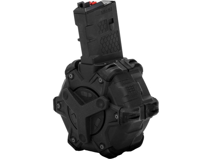 AW Custom Drum Magazine for Gas Blowback Airsoft Pistols & Rifles (WE Open Bolt M4)