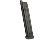 AW Custom Spec 50 Round Green Gas Extended Magazine for HI-CAPA Gas Blowback Airsoft Pistols - Black