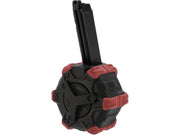 AW Custom Drum Magazine for Gas Blowback Airsoft Pistols & Rifles (SAI BLU/Elite Force GLOCK)