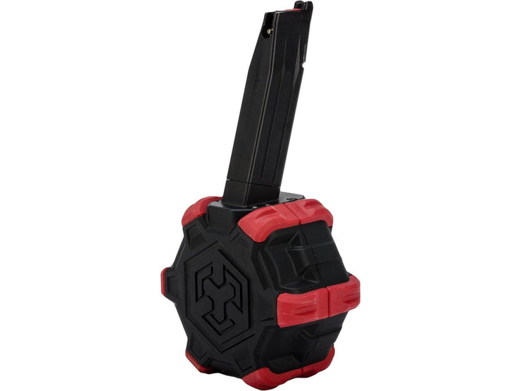 AW Custom Drum Magazine for Gas Blowback Airsoft Pistols & Rifles (TM Hi-Capa)