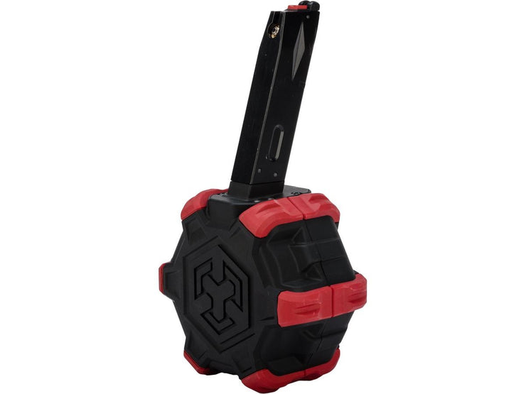 AW Custom Drum Magazine for Gas Blowback Airsoft Pistols & Rifles (M9)