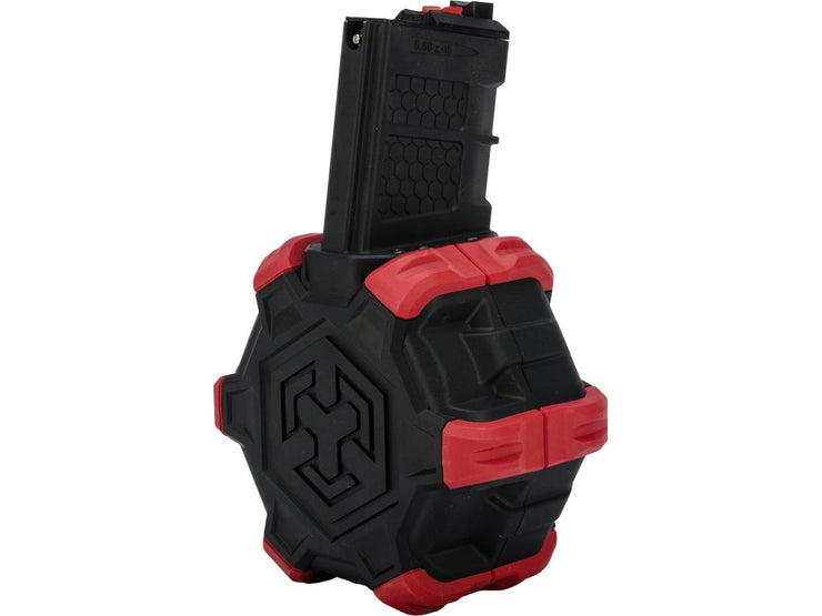 AW Custom Drum Magazine for Gas Blowback Airsoft Pistols & Rifles (WE Open Bolt M4)