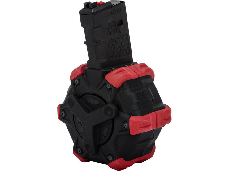 AW Custom Drum Magazine for Gas Blowback Airsoft Pistols & Rifles (WE Open Bolt M4)